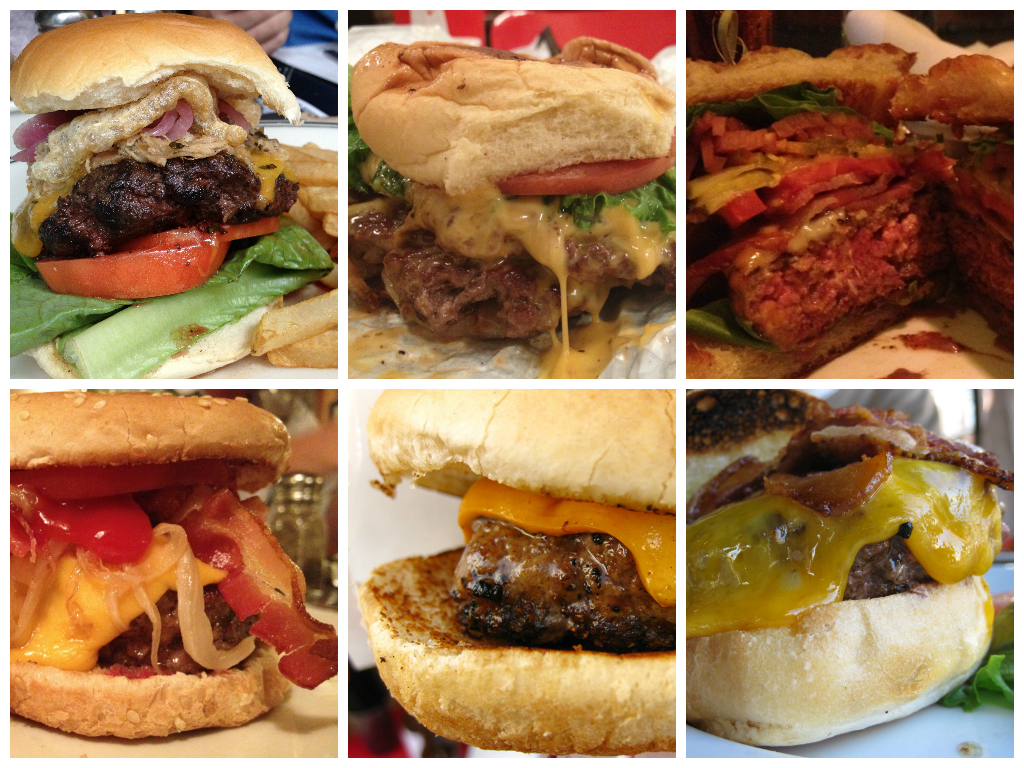 burger collage