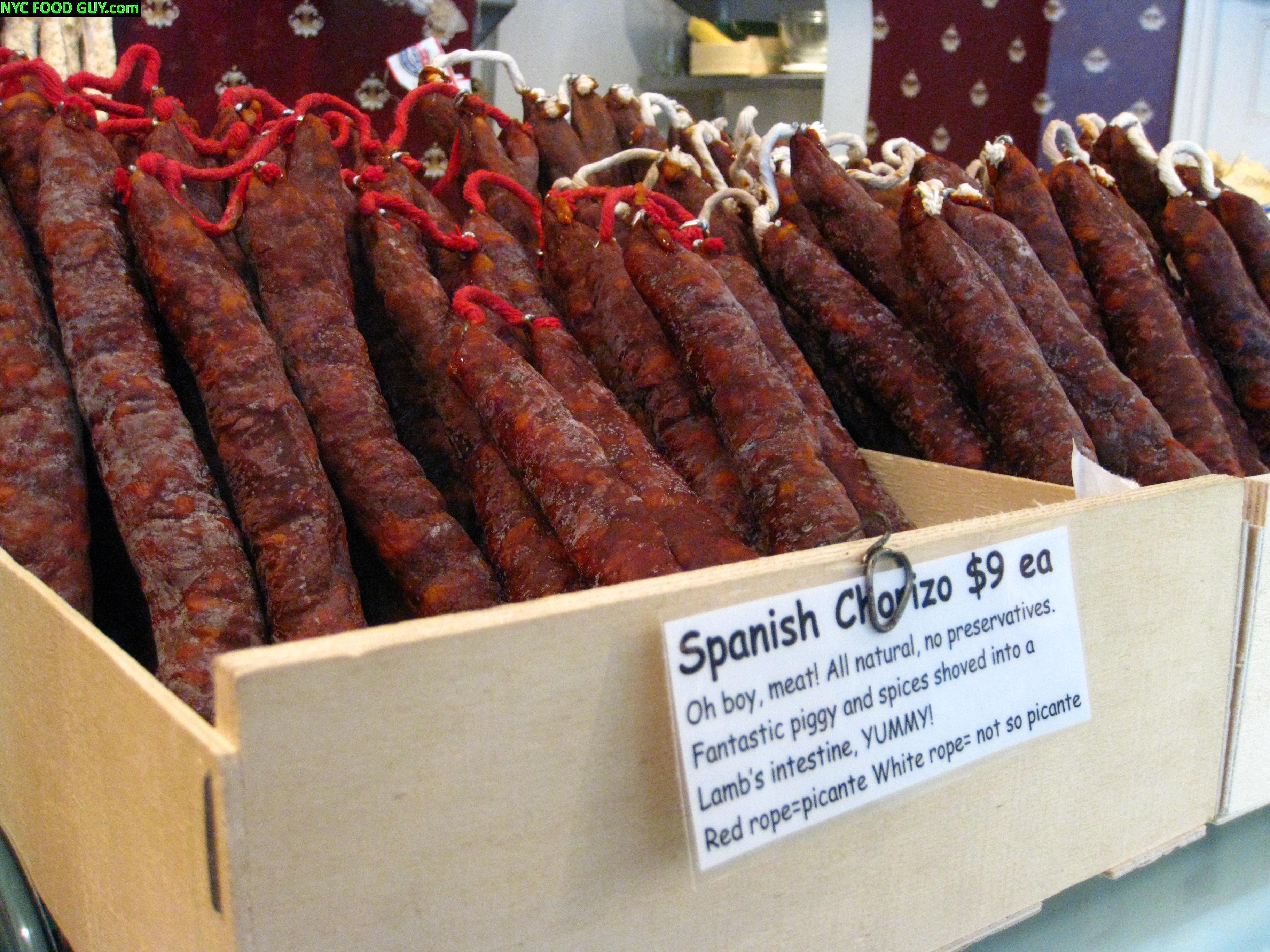 Spicy & Mild Chorizo at Bedford Cheese Shop