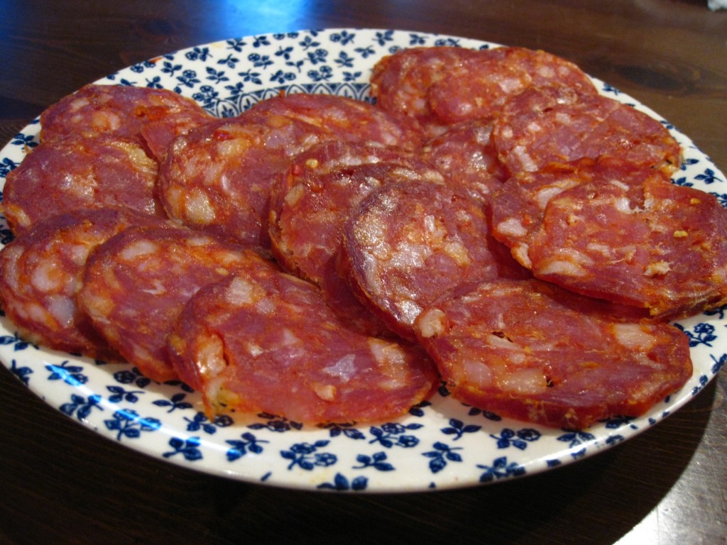 soppressata house cured, smoked and dried